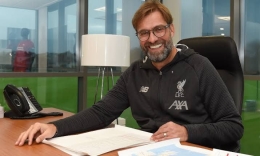 Juergen Klopp memperpanjang kontrak di Liverpool sampai tahun 2026 (Liverpoolfc.com)