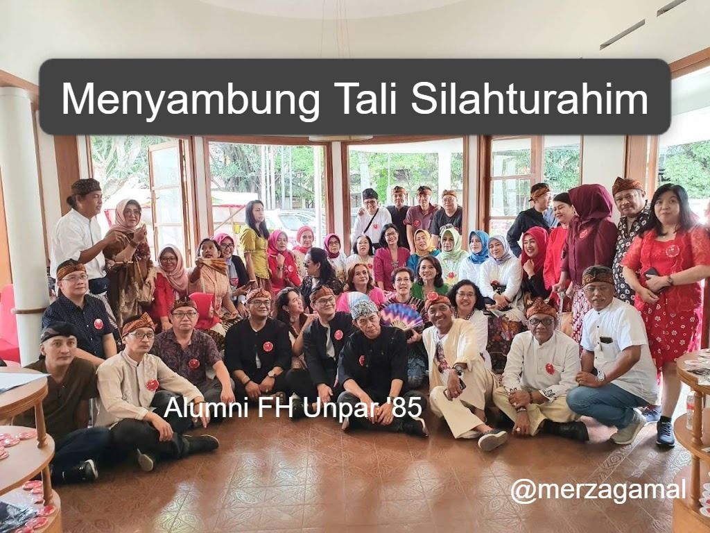 Image: Salah satu aktivitas menyambung silahturahim sesama rekan kuliah di Universitas Katolik Parahyangan, meskipun puluhan tahun berlalu.