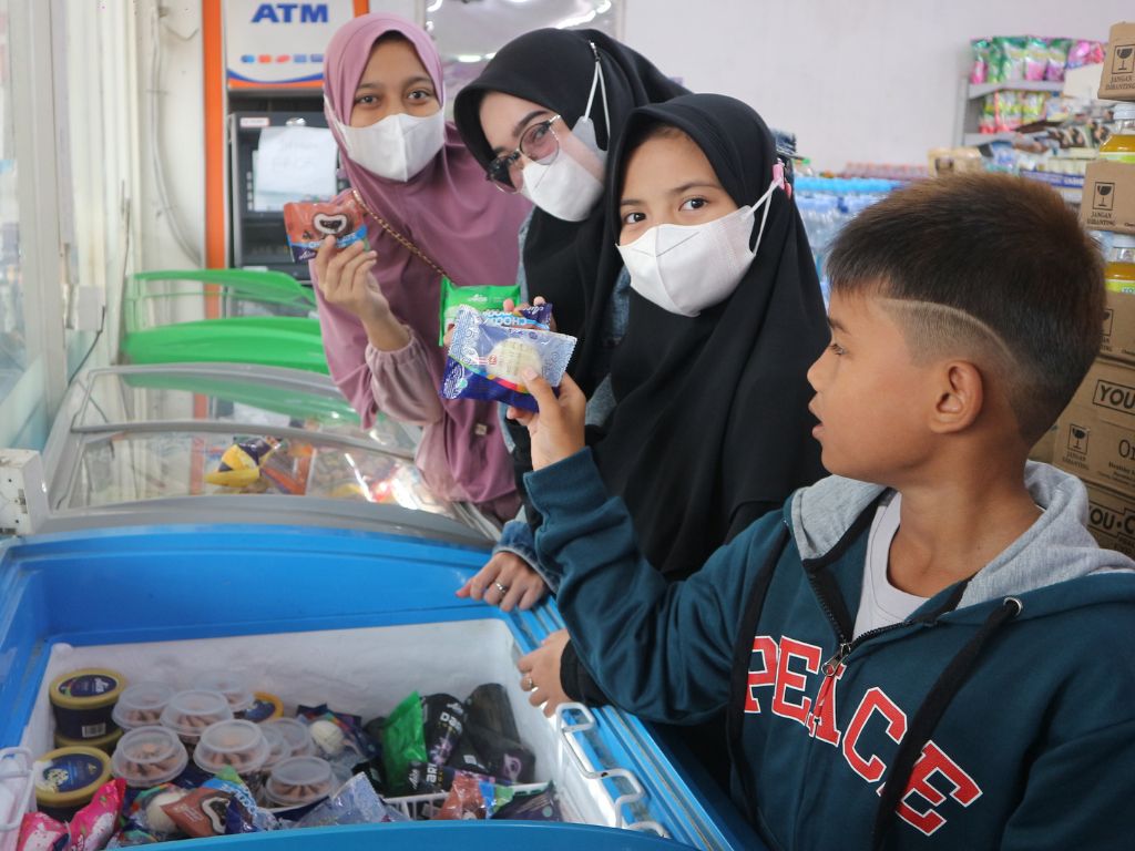 Berburu Dessert Es Krim Aice Mochi untuk Takjil. (Sumber Foto: Dokumentasi Pribadi)