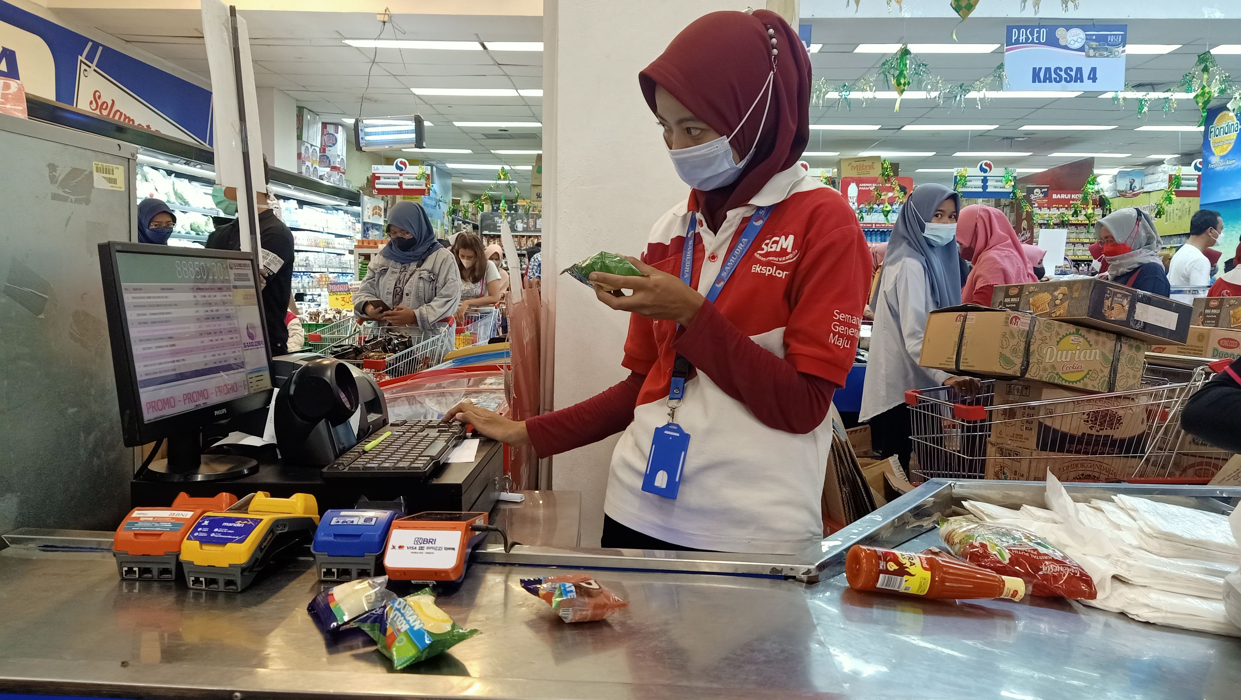 Transaksi Aice es krim Mochi di Samudera Mall. Foto dokumen pribadi (Sri Rohmatiah)