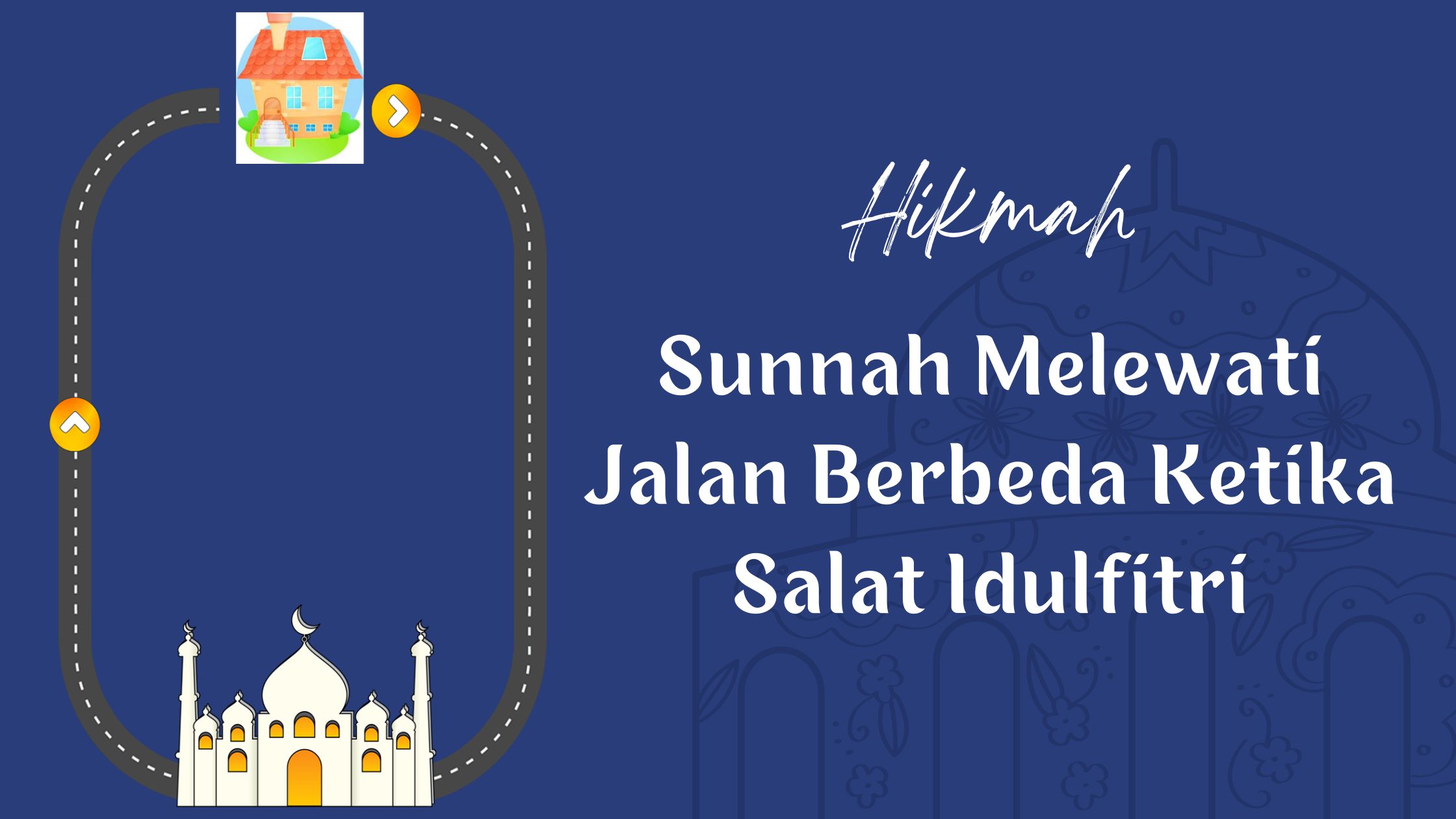 Setidaknya ada 20 alasan mengapa Nabi (Shallallahu alaihi wa sallam) biasa melewati jalan yang berbeda ketika pulang salat Id (dok.pri)