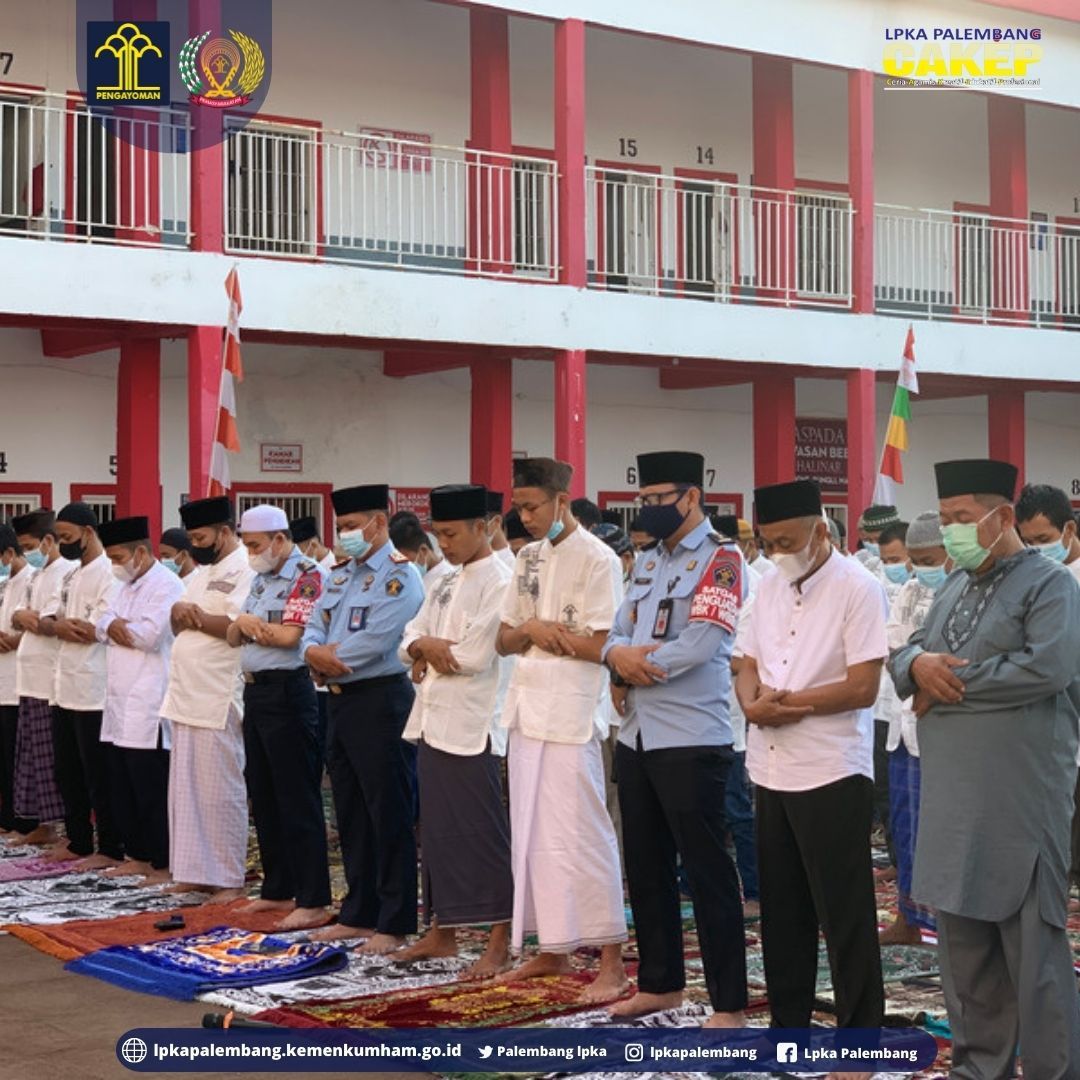 Andikpas LPKA Palembang Kemenkumham Sumsel Laksanakan Sholat Ied Dengan ...