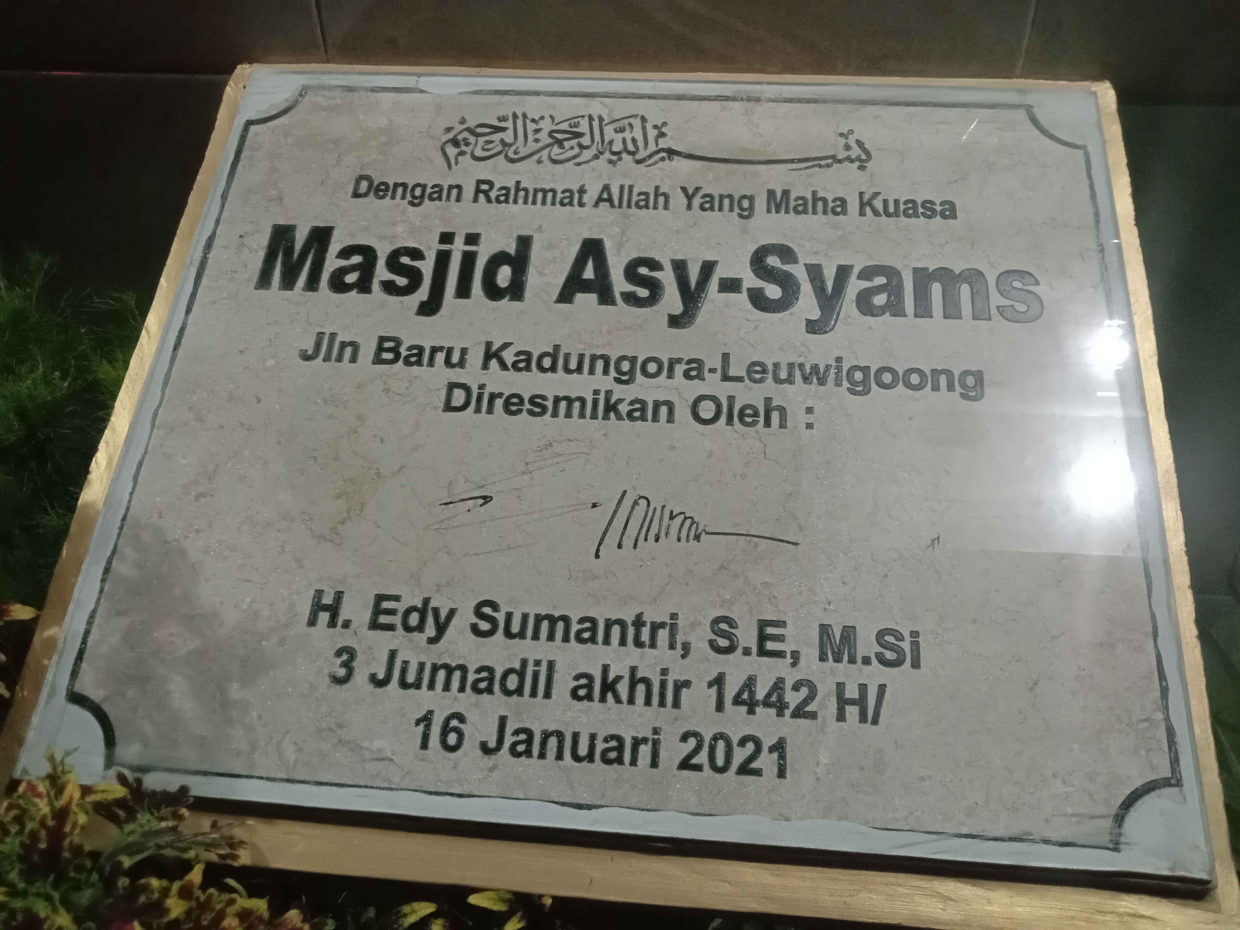 Masjid as Syamsi /dokpri