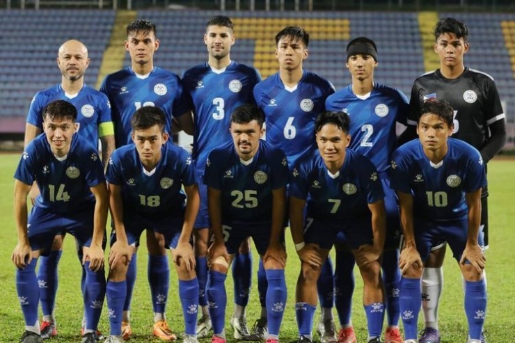 Skuad timnas U23 Filipina untuk SEA Games 2021 Vietnam.(Federasi Sepak Bola Filipina/pff.org.ph dipublikasikan kompas.com)