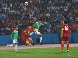  SEA Games 2021: Indonesia dihajar Vietnam 0-3. (Foto: ANTARA FOTO/Aditya Pradana Putra) via sportdetik.com