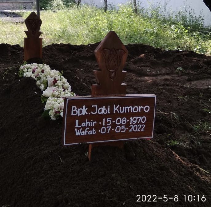 Makam almarhum Kompasianer Jati Kumoro di Yogyakarta (Foto: Kompasianer Bain Saptaman)