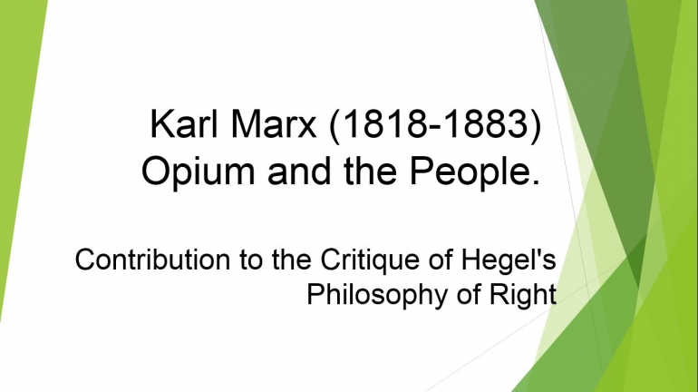 Karl Marx Menyebut Agama Sebagai  Candu Rakyat?/dokpri