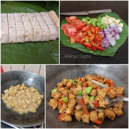 Cara memasak Oseng Tempe Tabur Petai step by step. | Foto: Wahyu Sapta.
