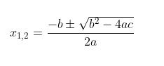 Persamaan kudrat dengan rumus kuadrat ABC (Sumber gambar dari Zenius)