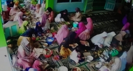 dokpri: Suasana Makan Bersama Setelah Sholat Idul Fitri