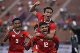 Menang telak 4-0 atas Filipina, Indonesia jaga asa lolos ke semifinal Sea Games 2021 Vietnam. | Source: Antara Foto/Zabur Karuru/Yu (Zabur_Karuru)