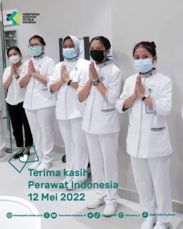 Hari Perawat Internasional 12 Mei 2022 via facebook Kementrian Kesehatan