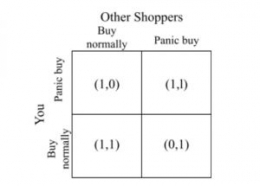 Gambar 1. The Game Theory of Panic Buying (Cornell University, 2021)
