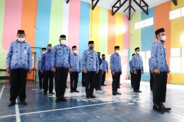 Asn Lapas Gorontalo melaksanakan upacara dalam rangka memperingati Hari Pendidikan Nasional.Doc. Humas 