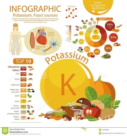 Infografis Kalium (Potassium) Bagi Tubuh Manusia/thumbs.dreamstime.com