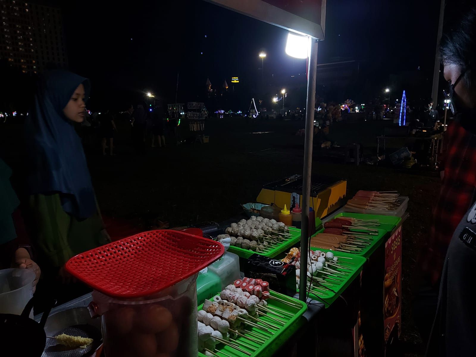 &nbsp;Salah satu pedagang yang berdagang.