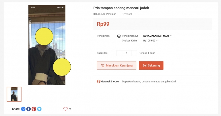 Tangkapan layar shopee