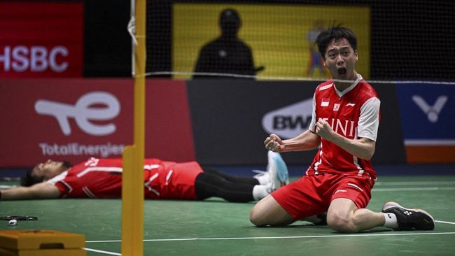 Tim Indonesia berhasil mealaju ke babak final Thomas cup 2022  setelah menang melawan  Jepang 3-2 (foto=cnnindonesia.com)