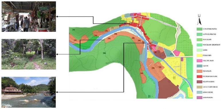 GAMBAR 2. Peta Tata Guna Lahan Bukit Lawang (Ginting dan Veronica, 2018)