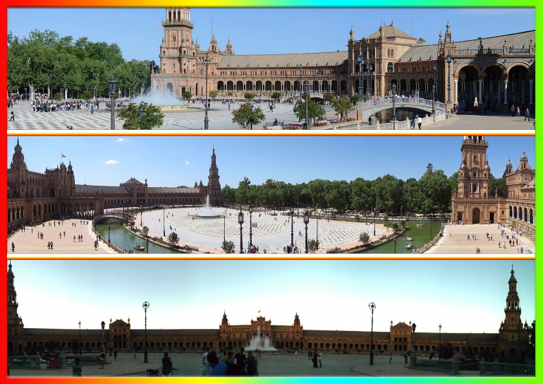 Plaza de Espana, Salah Satu Icon Kota Sevilla Yang Penuh Pesona | Dok. Wikipedia-Createbymyself 
