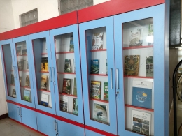 tempat membaca di perpustakaan sumbangsih PKT Bontang (Dokpri)