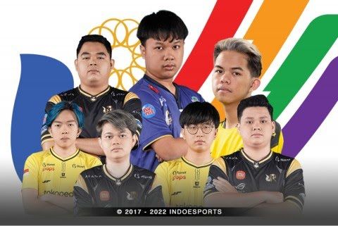 Para roaster Mobile Legends Indonesia pada ajang SEA Games 2021 (sumber: indoesports.com)