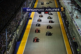 GP Singapore, menjadi balapan yang di gelar malam hari pertama. ( Foto: Motorsport) 