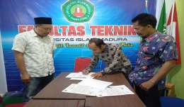Nota Kesepahaman antara KIM Pamekasan Hebat dengan Fakultas Teknik UIM Pamekasan dan Yayasan Bustanul Firdaus Jakarta.