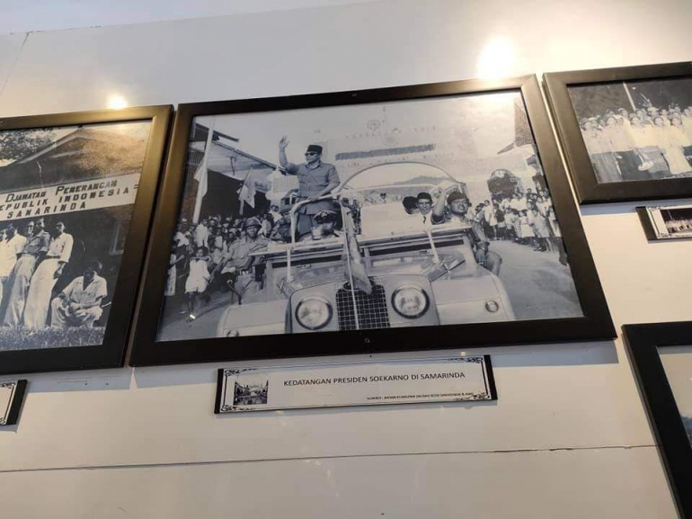 Poto kunjungan Presiden Soekarno, ke Samarinda (Dokpri)