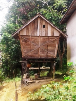 Figure 2 Lumbung pangan tersisa di Desa Poring Kabupaten Melawi. foto diambil 13 April 2021/dokpri