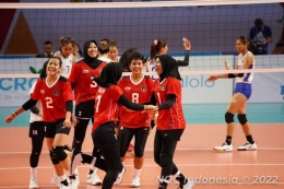 Timnas voli putri Indonesia.| Sumber: Dok NOC Indonesia via Kompas.com