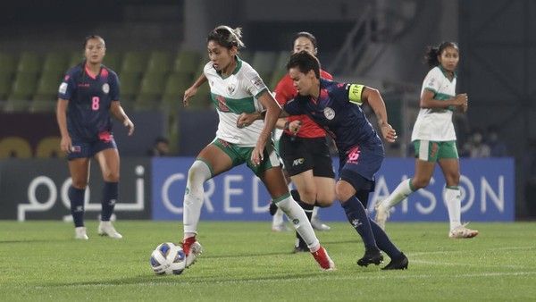 Piala Wanita Sepak Bola Asia Indonesia kalah 0-6 dari Philiphina. Foto: ANTARA FOTO/HUMAS PSSI