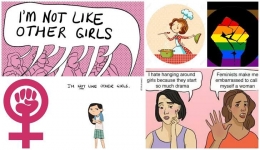 ilustrasi contoh internalized misogyny-sumber gambar: Cutacut diunduh dari feminisminindia.com