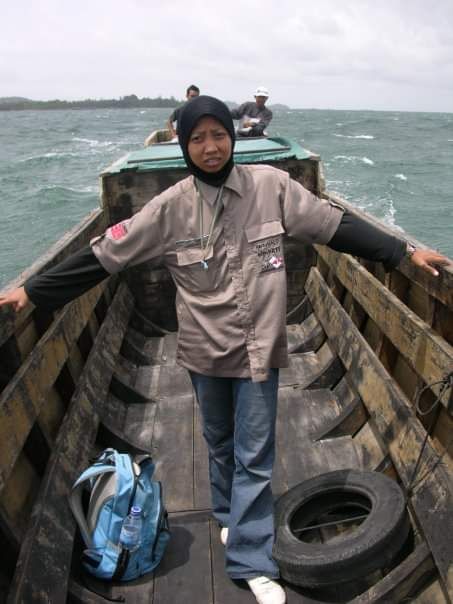 Perjalanan liputan dari Pulau Ngenang ke Pulau Subang Mas, Kepri. Sumber foto: dokumen pribadi