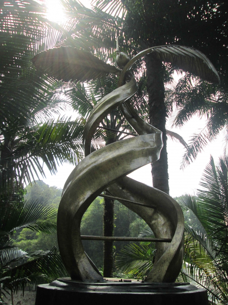 Lokasi ditanamnya 4 bibit kelapa sawit di Kebun Raya Bogor pada tahun 1848 (dok. pribadi)