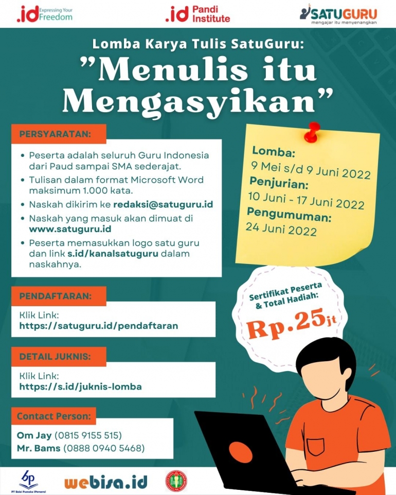 Lomba menulis SATUGURU/dokpri