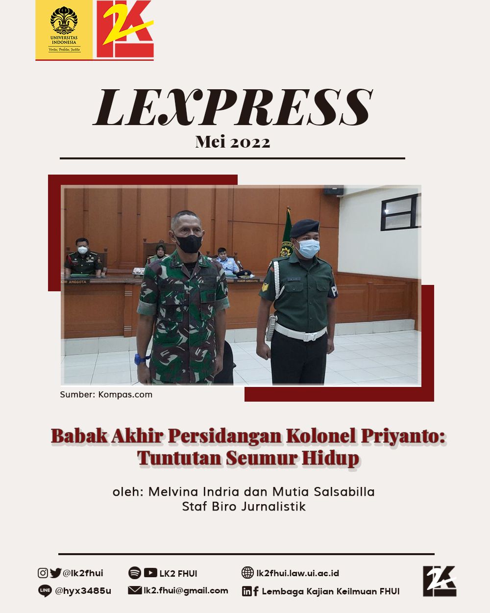 Babak Akhir Persidangan Kolonel Priyanto: Tuntutan Seumur Hidup Halaman ...