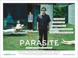 Poster dari film parasite yang berhasil meraih Piala Oscar, Sumber: mubi.com