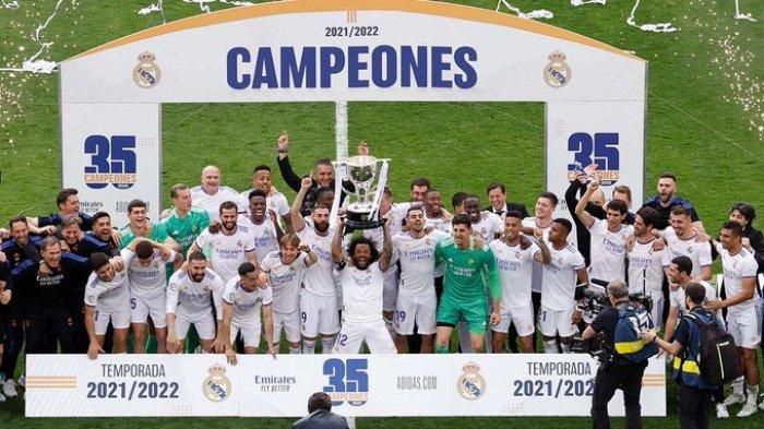 Real Madrid juara Liga Champions 2021/2022: Twitter/ @Realmadriden viak tribunnews.com