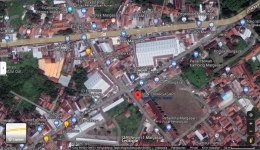 Lokasi SD Negeri Margasari 01, sebelum diregruping di google map bernama SDN 03 Margasari, Dok. pribadi