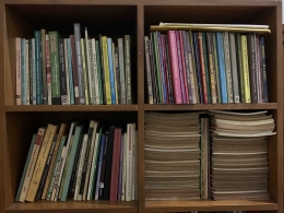 Pojok rak buku di perpustakaan pribadi (Dokpri)