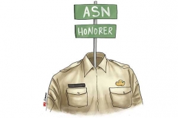 Rekrutmen calon ASN bagi para honorer (Ilustrasi oleh MI/Seno)