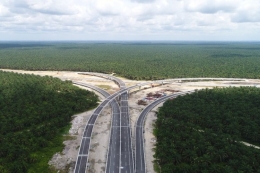 Salah satu proyek infrastruktur yang dibangun pemerintah. Sumber: PT Hutama Karya via Kompas.com