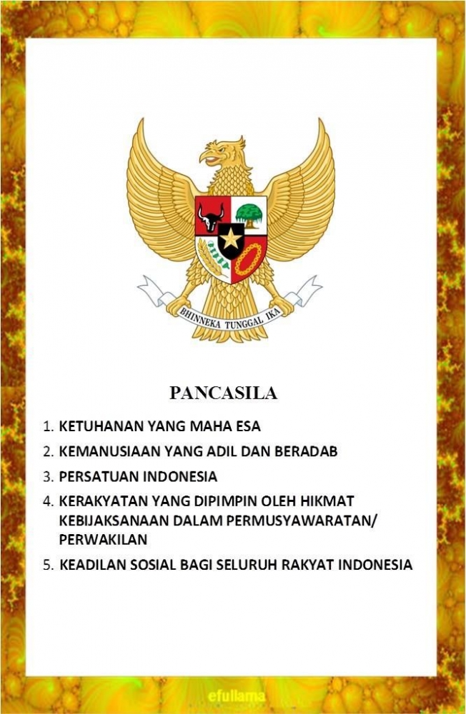 Image: Teks Pancasila yanghapal di luar kepala di masa dulu