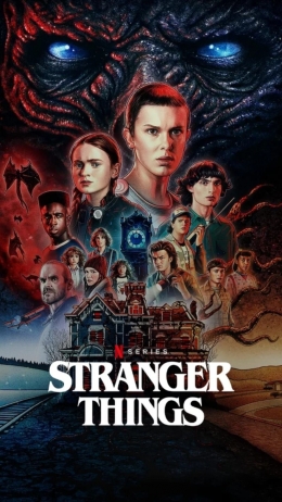 sebuah serial Amerika Serikat Stranger Things (foto: aplikasi Netflix)