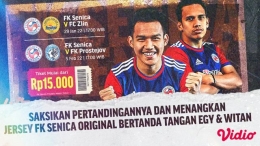 Egy dan Witan saat memperkuat FC Senica, Senica bekerjasama dengan vidio.com Indonesia dalam tayangan live matchnya. Sumber foto : Bola.com