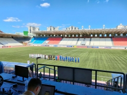 Suasana pertandingan antara FC Chelyabinsk melawan Lada Togliatti, Sabtu 4 Juni 2022. Sumber foto : Dokumen pribadi penulis