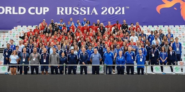 Tim piala dunia sepakbola pantai Rusia 2021. Sumber foto : Dokumen pribadi penulis