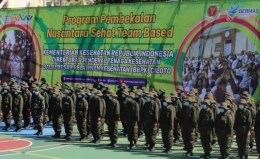 Potret pembekalan tenaga Nusantara Sehat berbasis tim (Sumber: @bbpkciloto).