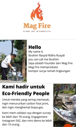 Mag Fire Slide Presentation. Dokumentasi pribadi.